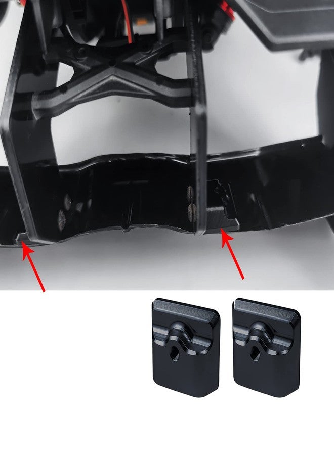 قطع ترقية تثبيت الجناح الخلفي المعدني من WEFEINO لسيارة الزحف ARR-ma Limitless F1 RC بمقياس 1/7 (أسود) - Image 5